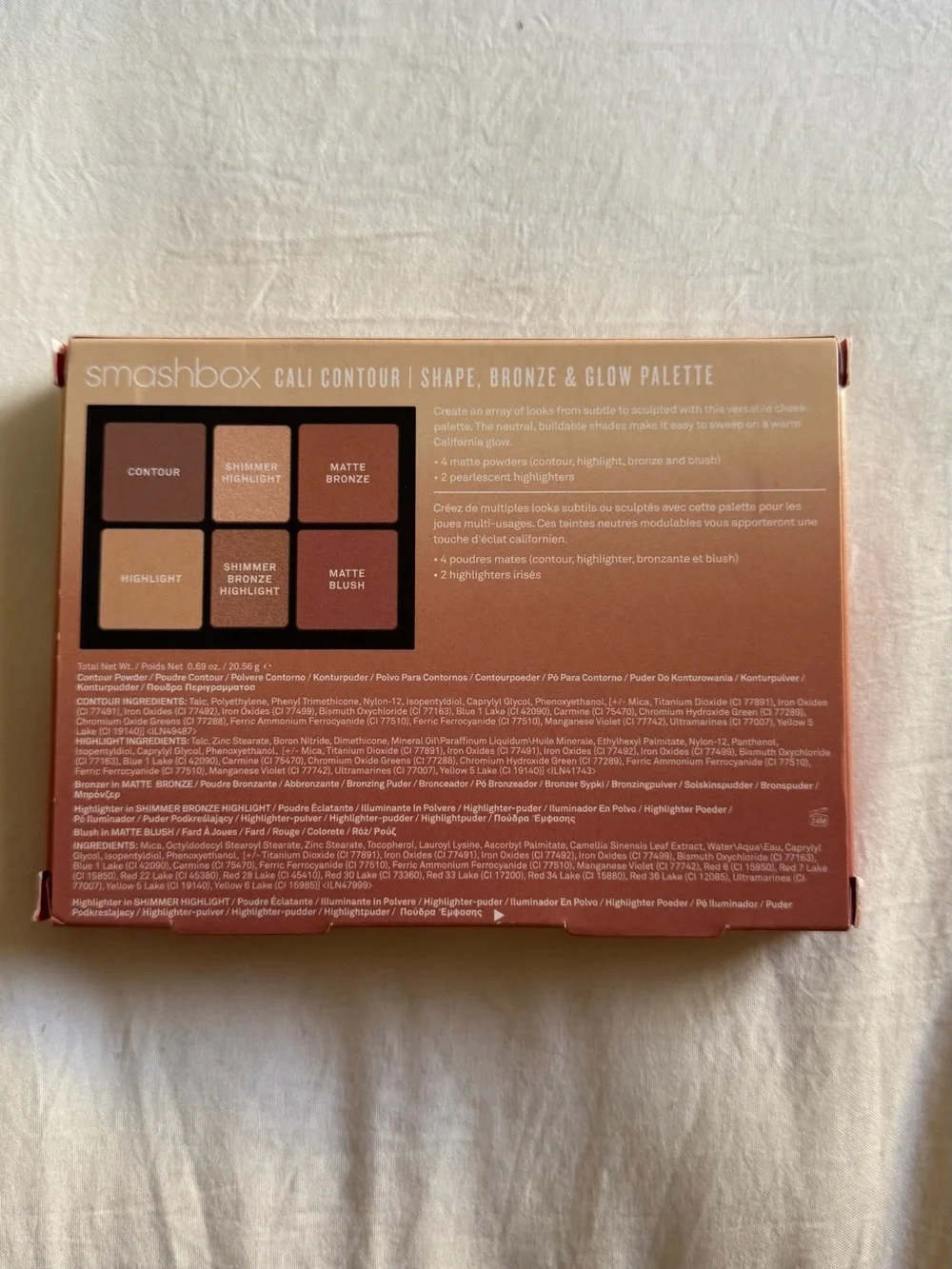Smashbox Warm Neutral Six-Pan Eyeshadow Palette - Beige, Tan, Bronze